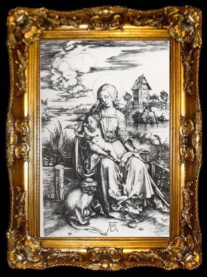 framed  Albrecht Durer The Madonna with the Monkey, ta009-2